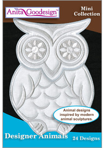 40685: Anita Goodesign 135MAGHD Designer Animals Embroidery Designs CD Mini Collection