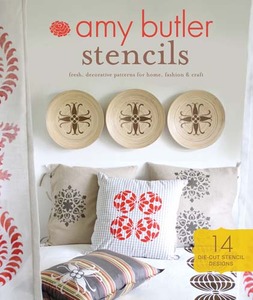 Amy Butler CB07745 Stencils Cut Outs, 14 Reusable Die-Cut Stencil Designs, Includes 24 Page Booklet, Fresh Decorative Patterns for Home Fashion Crafts