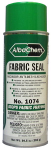 Albatross AlbaChem 1074 Fabric Sealant Adhesive Spray 12oz Cans x 12 Pack, Prevents Fabric Fraying, Edges, Corners, Seams,