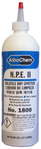 41490: Albatross EverBlum 1800 NPE II Volatile Dry Spotter Textile Cleaning Fluid 3 Bottles 16fl oz each