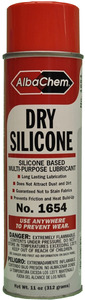 Albatross AlbaChem® 1652 Dry Silicone 11 oz., Silicone Based Multi-Purpose Lubricant, Aerosol Can 12 Pack