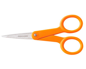 Fiskars 8-INCH CLASSIC SCISSORS Orange Handle STAINLESS STEEL BLADES Fabric