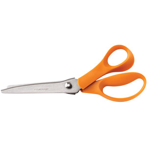 Fiskars 9445 9" Inch Pinking Shears Scissors, Comfort Orange Handle, Stainless Steel Blades