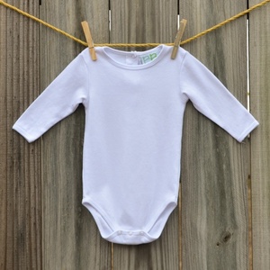 Embroidery Blanks Boutique Long Sleeve Onesie, Plain Sleeve Size: 0-3 Mos