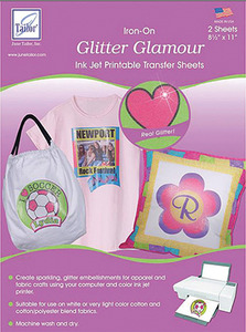 June Tailor JT-870A Glitter Glamour (2 sheets/pack) Inkjet Printable Transfer Sheets