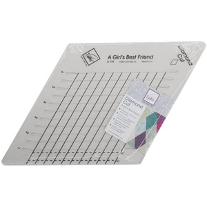 June Tailor JT-799 Diamond Slotted Ruler Cut 1” to 6” diamonds in 1/4” increments, 60 Degree Quilting Diamonds