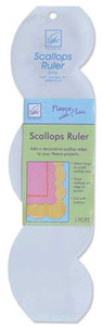 June Tailor JT735 Scallops Ruler Edger Fleece With Flair