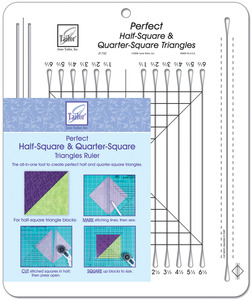 June Tailor JT-732 Perfect Half-Square and Quarter-Square Triangles Ruler