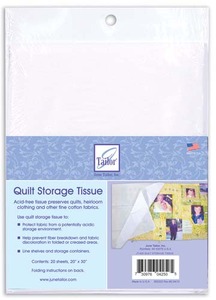 June Tailor JT-425, jt425,  Acid Free Quilt Storage Tissues, Twenty 20" X 30" Sheets, Use to Line shelves and storage containers
