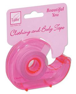June Tailor JT-396 Beautiful You Double Sided Clothing and Body Tape in dispenser. A versatile  quick solution for your style problems, Double sided