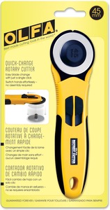 QUICK CHANGE-ROTARY CUTTER  45MM, Olfa, RTY-2NS,  RTY-2/NS 45mm Quick Change Rotary Cutter, Right & Left-Handed Use