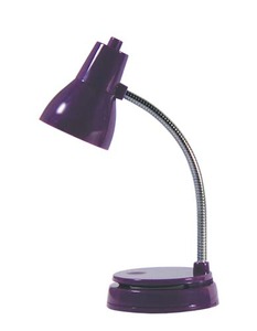 Mighty Bright MB45003 Tiny Task LED Light Lamp PURPLE, 100000 Hours, No Replacement Necessary, Sliding Paper Clip, Non Slip Rubber Base, 6.3x2.6x1.7"