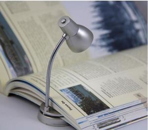 Mighty Bright MB45002 Tiny Task LED Light Lamp SILVER, 100000 Hours, No Replacement Necessary, Sliding Paper Clip, Non Slip Rubber Base, 6.3x2.6x1.7"
