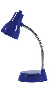 Mighty Bright MB45001 Tiny Task LED Light Lamp BLUE, 100000 Hours, No Replacement Necessary, Sliding Paper Clip, Non Slip Rubber Base, 6.3x2.6x1.7"