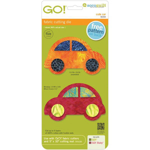 AccuQuilt, GO!, 55354, Cute, Car, Fabric, Cutting, Die, accu, quilt