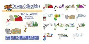 Dakota Collectibles 970459 Top a Pocket Multi-Formatted CD Embroidery Machine Designs