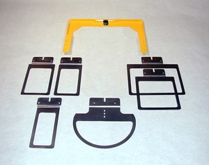 Hoop Tech 599399-6, 6in1 Quick Change Tubular Hoops, 2x4.5 2.5x4.5 3x4.5 4.5x4.5 6x4.5" Cap Back, for Brother PR and Babylock Embroidery Machines