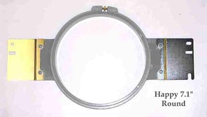 Happy, PTA-18-360, 7.1", 180mm, 18cm, Round, Plastic, Tubular, Embroidery, Hoop, Frame