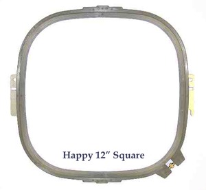 Durkee PTA-30300-360 12in (30cm/360mm) Square Tubular Double Height Jacket Back Embroidery Hoop Frame for Happy Embroidery Machines