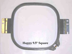 Durkee H-24x24-360 9.4" (240mm/15cm) Square Tubular Embroidery Hoop Frame for Happy Embroidery Machines