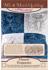 Anita, Goodesign, 193AGHD, Trapunto, Christmas, Mix, Match, Quilting, Full, Collection, Multi, format, Embroidery, Design, CD, 49, Block, 4, Size