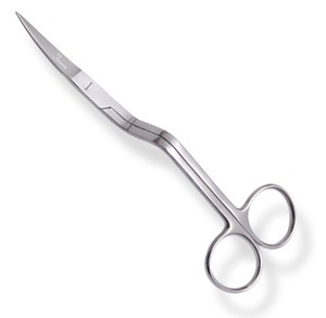 4 Fine Point Scissors, Curved Blade, Famore Cutlery 