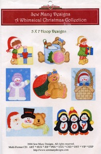 Sew Many Designs Whimsical Christmas Applique Designs Multi-Formatted CD
