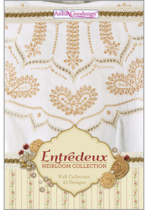 42824: Anita Goodesign 222AGHD Entredeux Full New Heirloom Collection Multi-format Embroidery Design Pack on CD 43 Designs