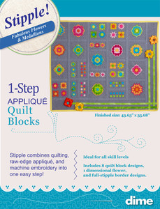 Designs in Machine Embroidery STP0112 Stipple Fabulous Flowers & Medallions CD, Learn to Stich in 3D Appliqué & Machine Embroidery in 1 Stipple! step