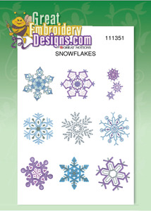 Great Notions 111351 Snowflakes Designs Multi-Formatted CD