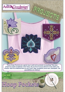 Anita Goodesign PROJ47 Hoop Pockets Multi-format Embroidery Design Pack on CD