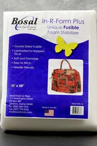 Bosal In-R-Form Plus Unique Double Sided Fusible Foam Stabilizer 18"x 58" White