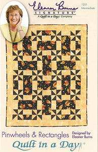Quilt in a Day by Eleanor Burns Pinwheels and Rectangles Sewing Pattern