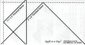 Quilt in a Day 8027 Small Flying Geese Ruler 3