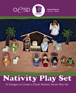 OESD 12365H Nativity Play Set Design Collection Multiformat Embroidery Design CD