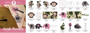 OESD 12337H Jungle Nursery Design Collection Multiformat Embroidery Design CD