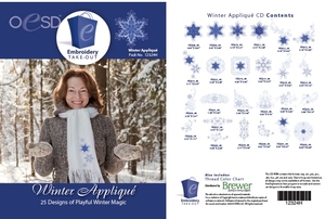 OESD 12324H Winter Applique Design Collection Multiformat Embroidery Design CD