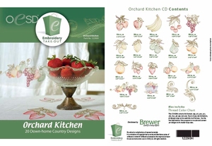 OESD 12290H Orchard Kitchen Multiformat Embroidery Design CD