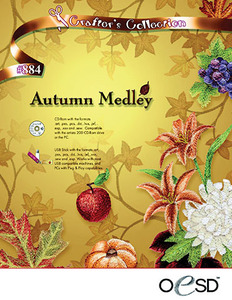 OESD Autumn Medley USB Embroidery Design Pack on USB Stick
