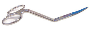 Havels 7649-27 Blunt Tip Multi-Angled 4" Scissors, Curved Short Blades