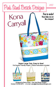 Pink Sand Beach Designs Kona Carryall Pattern