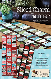 G.E. Designs Sliced Charm Runner Quilting Pattern