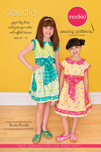 modkid MKSP040CL Claudia Girls Dress Sewing Pattern