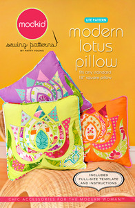 modkid Modern Lotus Pillow Sewing Pattern