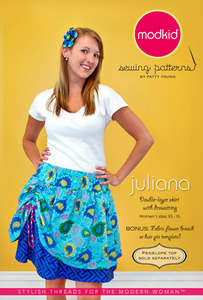 modkid Juliana: Double-Layer Skirt with Drawstring Sewing Pattern