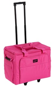 Creative Notions CNL01 XL Sewing Machine Wheeled Trolley Roller Bag 15x20x10", Choose Pink, Purple or Black