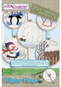 Anita Goodesign PROJ52 Winter Hoops Projects Collection Multi-format Embroidery Design CD