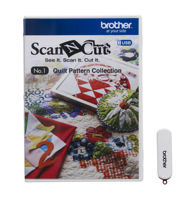 Brother ScanNCut CAUSB1, No.1 Quilt Pattern Collection by Suzuko Koseki on USB Stick