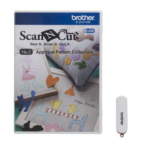 Brother ScanNCut CAUSB2 No.2 Appliqué 50 Pattern Collection USB Stick