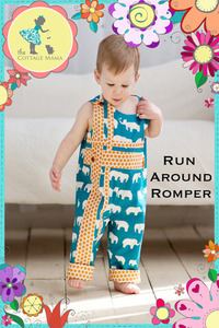 The Cottage Mama Inc. Run Around Romper Sewing Pattern